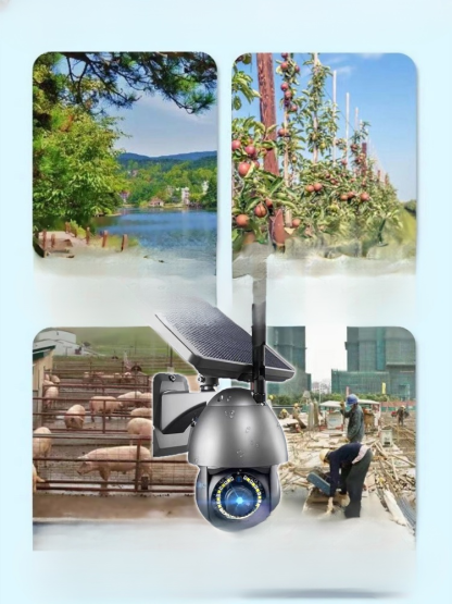 Handy-Fernbedienung Ultra-HD Vollfarb-Nachtsicht Outdoor-Wasserdichte Solarkamera