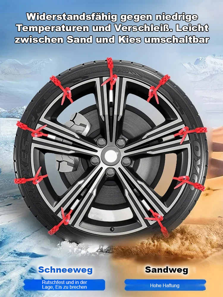 Universelle PKW Schneeketten Kabelbinder