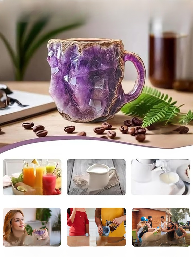 【✨️Weihnachtsfrühkauf】Mineralischer Wellness-Kristall-Kaffeebecher