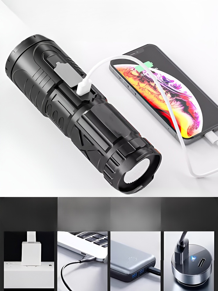 Weiße Laser-Zoom-Taschenlampe