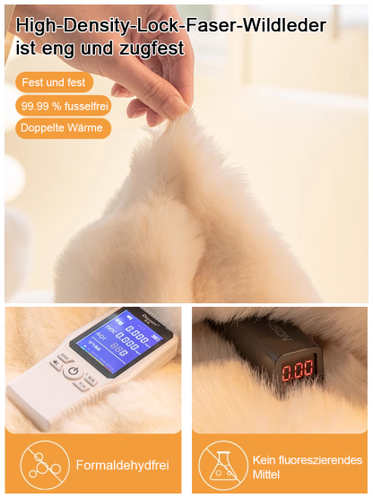【37° konstante Temperatur】A-Klasse Baby- und Mutter-Kaninchenwolle dicke, warme Decke