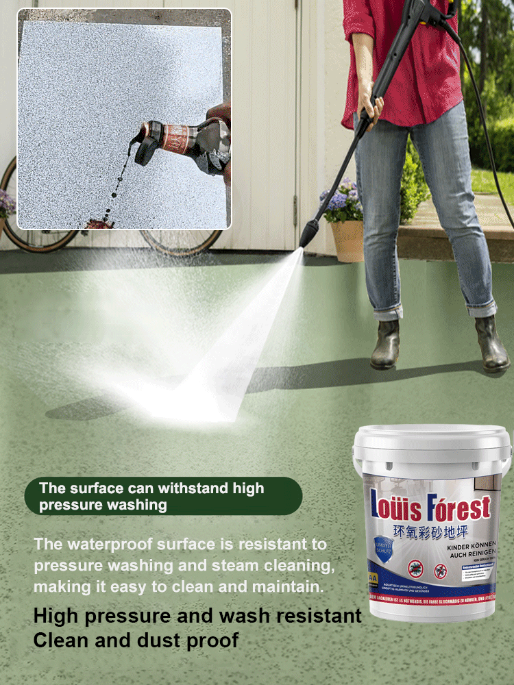 【✨️Begrenzter Zeitraum Sonderpreis】Upgrade epoxy coloured sand floor paint.