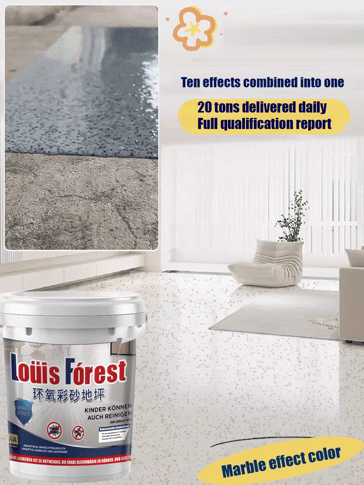 【✨️Begrenzter Zeitraum Sonderpreis】Upgrade epoxy coloured sand floor paint.