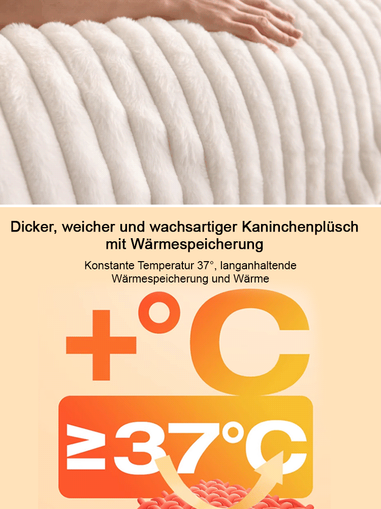 【37° konstante Temperatur】A-Klasse Baby- und Mutter-Kaninchenwolle dicke, warme Decke