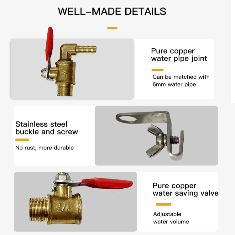 Water sprayer device for cutting machine
