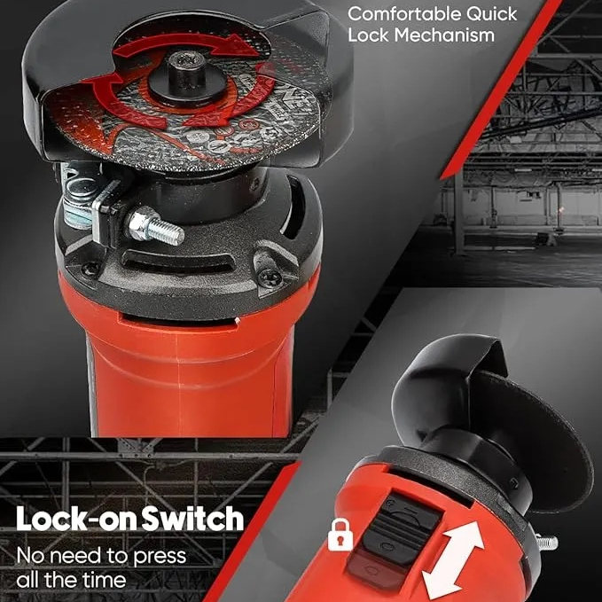 3 Inch High-Speed Cut Off Tool, 3.5 Amp Metal Cutter Tool with 3Pcs Multifunctional Cutoff Wheels,