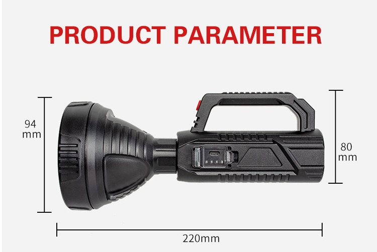 German well-crafted long lighting searchlight