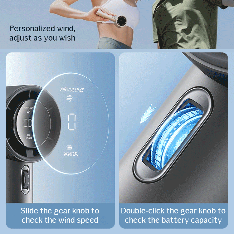 Turbo High Speed Handheld Fan