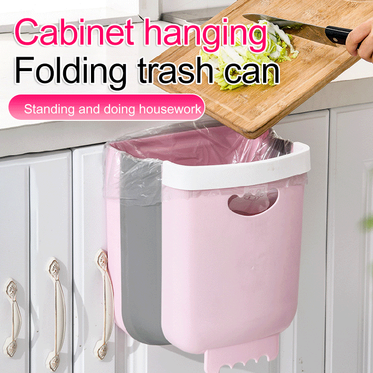Cabinet Hanging Folding Trash Can