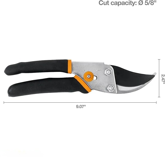 5/8-Inch Cut Capacity Garden Clippers, Gardening Scissors with Sharp