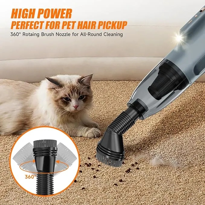 Portable Rechargeable Mini Vacuum with Large-Capacity Battery