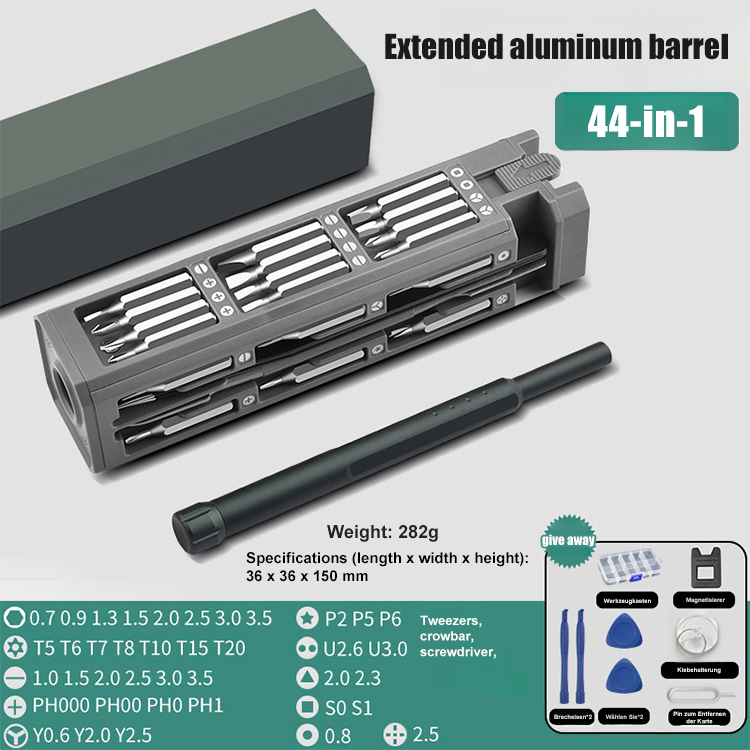 【One set to meet all needs】44-in-1 precision screwdriver set👍30 years of focus on tool innovation and multiple international certifications