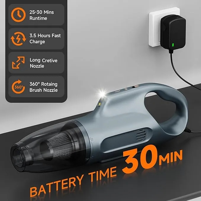 Portable Rechargeable Mini Vacuum with Large-Capacity Battery