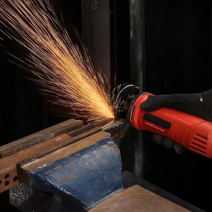 3 Inch High-Speed Cut Off Tool, 3.5 Amp Metal Cutter Tool with 3Pcs Multifunctional Cutoff Wheels,