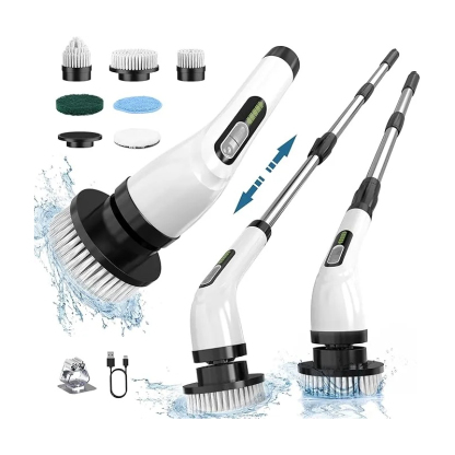 Electric Spin Scrubber for Cleaning Bathroom: Cordless Power Shower Scrubber