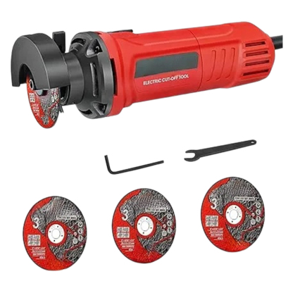 3 Inch High-Speed Cut Off Tool, 3.5 Amp Metal Cutter Tool with 3Pcs Multifunctional Cutoff Wheels,