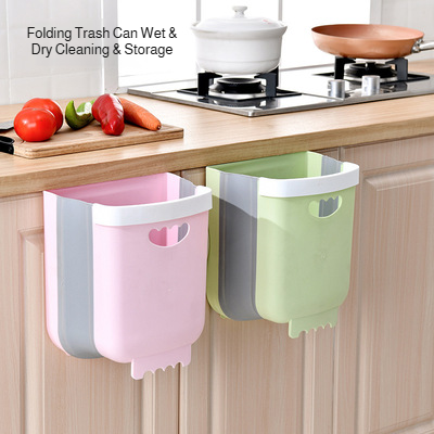Cabinet Hanging Folding Trash Can
