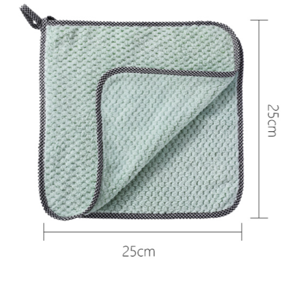 Coral fleece strong water absorption non-oil oil rag