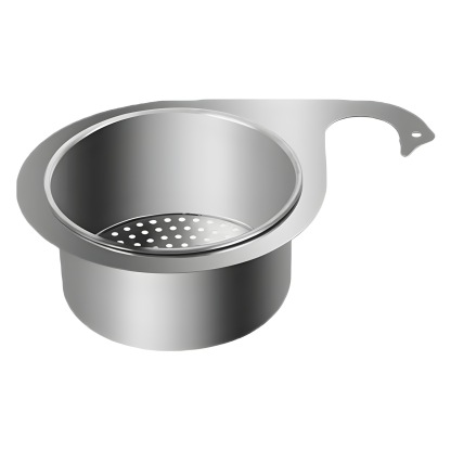 JS-Swan stainless steel drain basket for kitchen sink