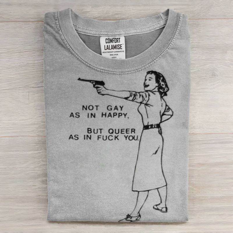 Queen As In Fuck U Art Print Casual Short Sleeve T-shirt