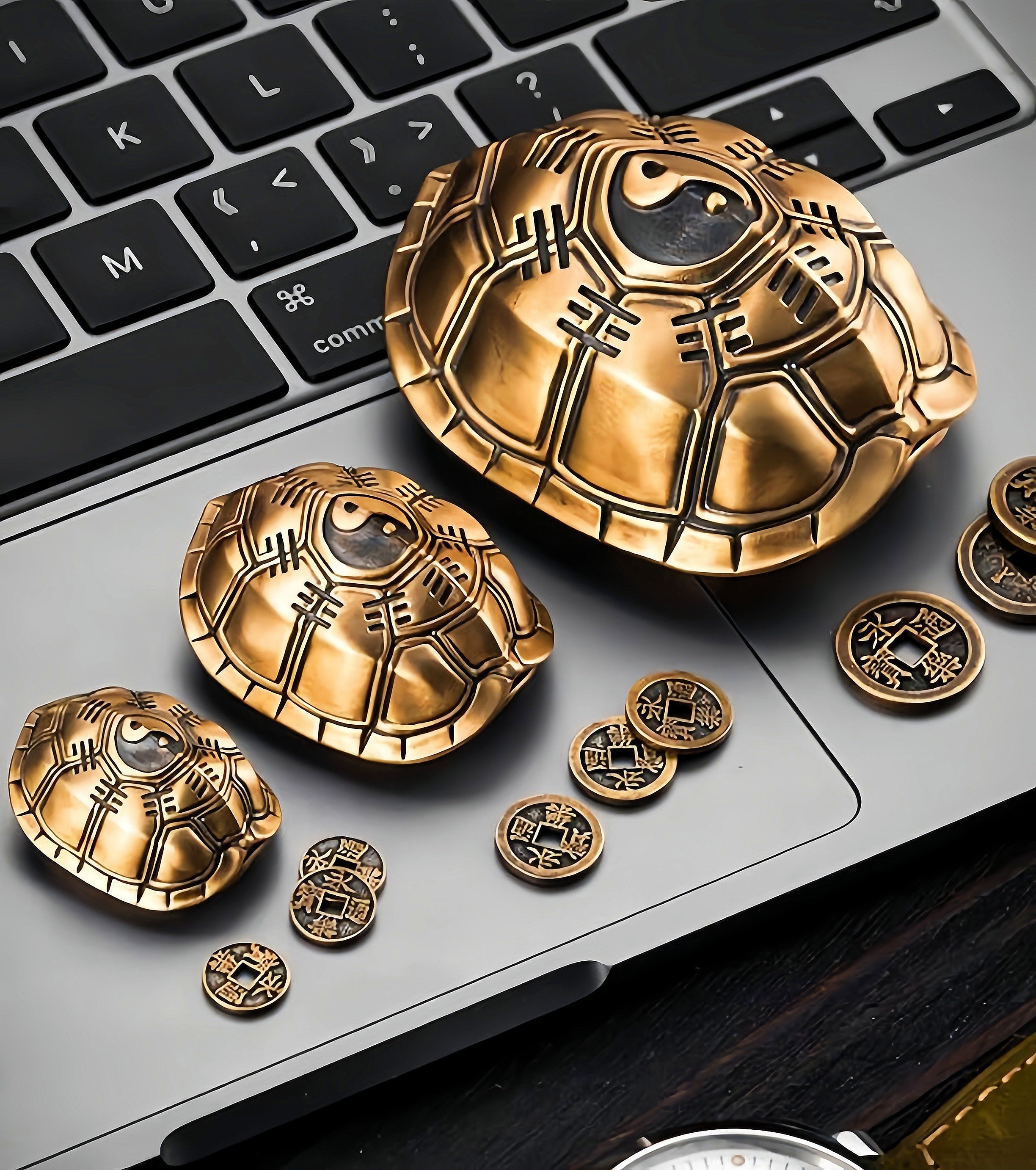 Brass Vintage Turtle Shell handle Piece – Terioup