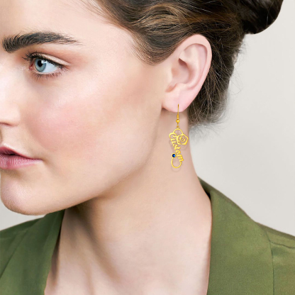 Boucles d'Oreilles Personnalisées avec Prénom 