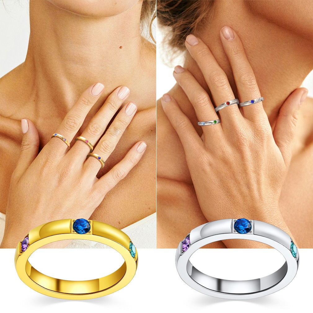 Bague Personnalisée en Argent Sterling