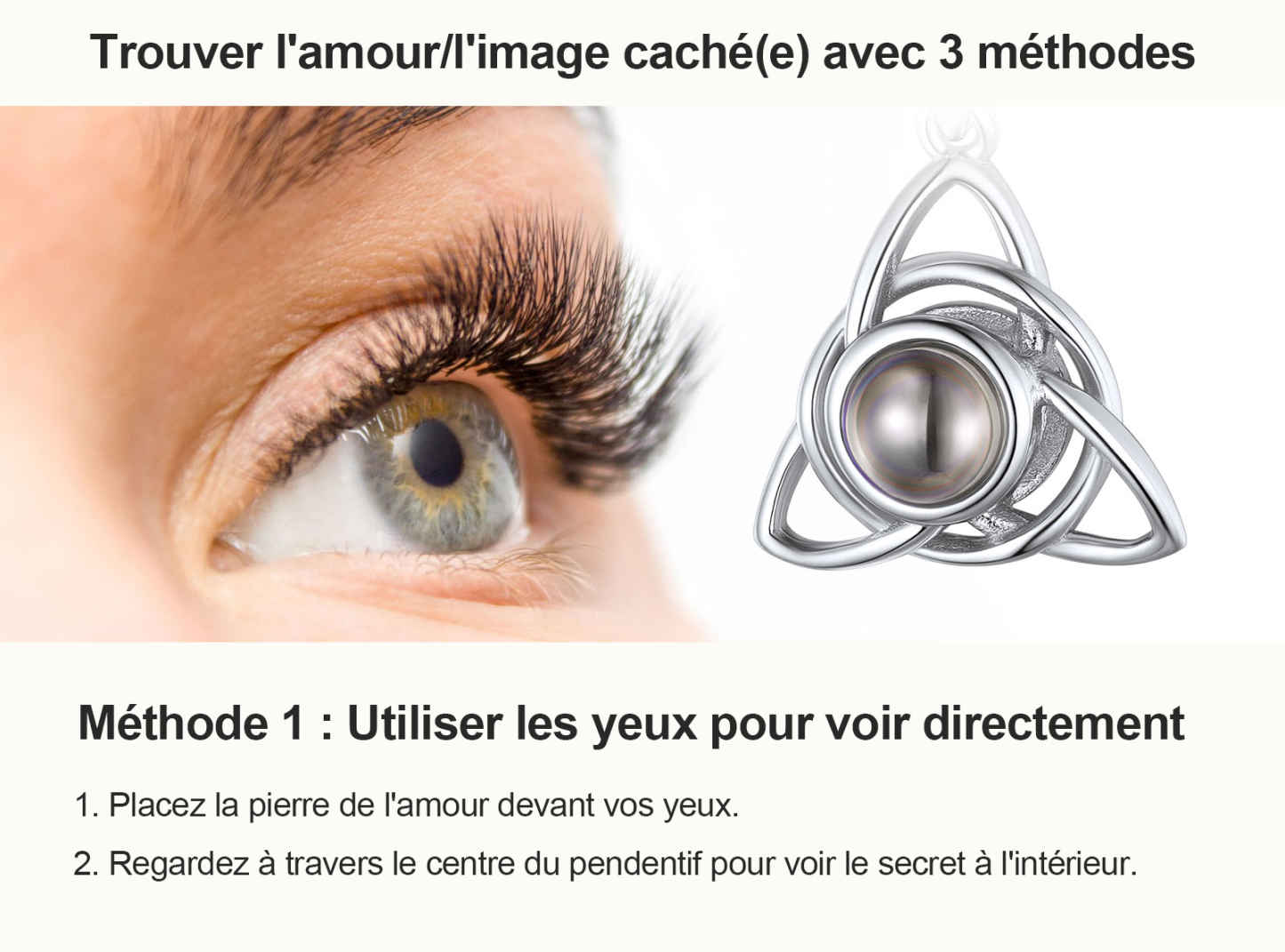 Collier Cœur Projection Personnalisé | Je t’aime 100 langues