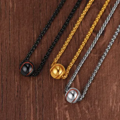 Collier Baseball Personnalisable avec Gravure pour Homme