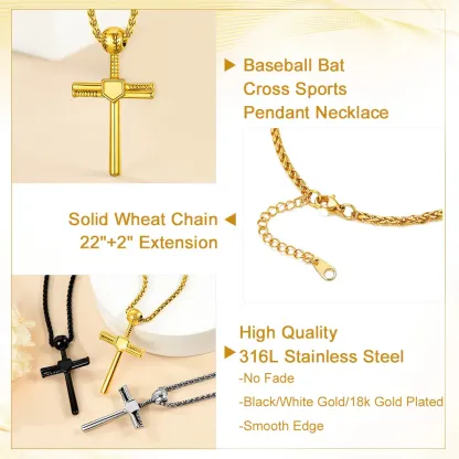 Collier Baseball Personnalisé avec Numéro Gravé Détail