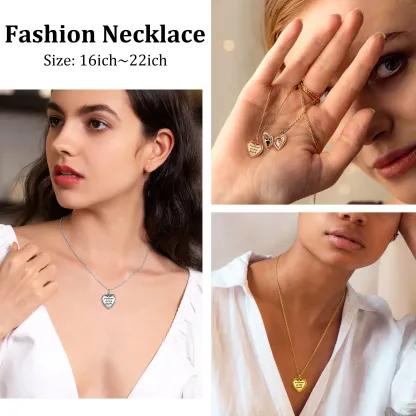 Collier Médaillon Personnalisé  en Argent Sterling pour Femme