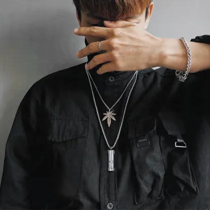 Collier Pendentif  pour Cendres en Acier Inoxydable 