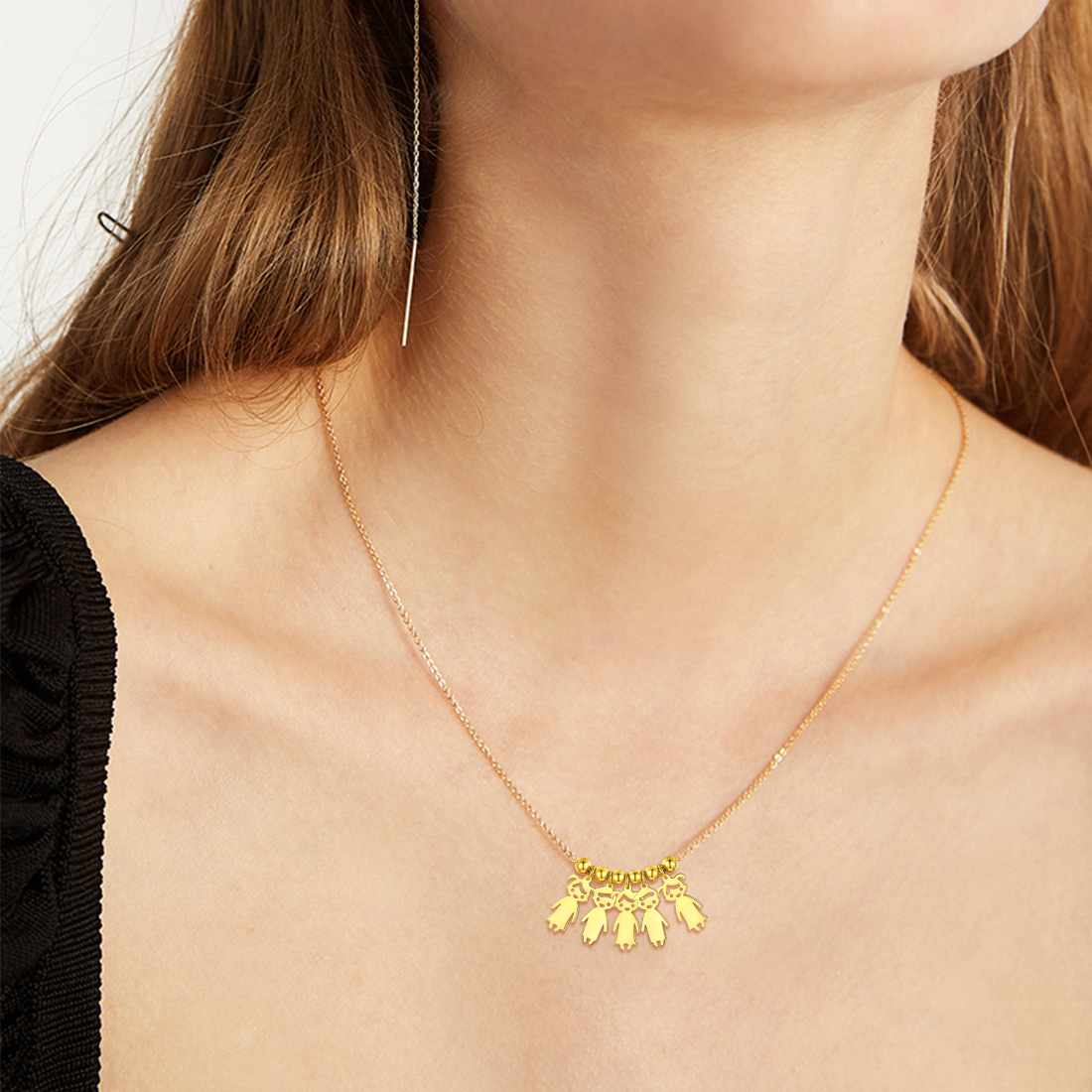 Collier Personnalisé en Acier Inoxydable pour  Mamans