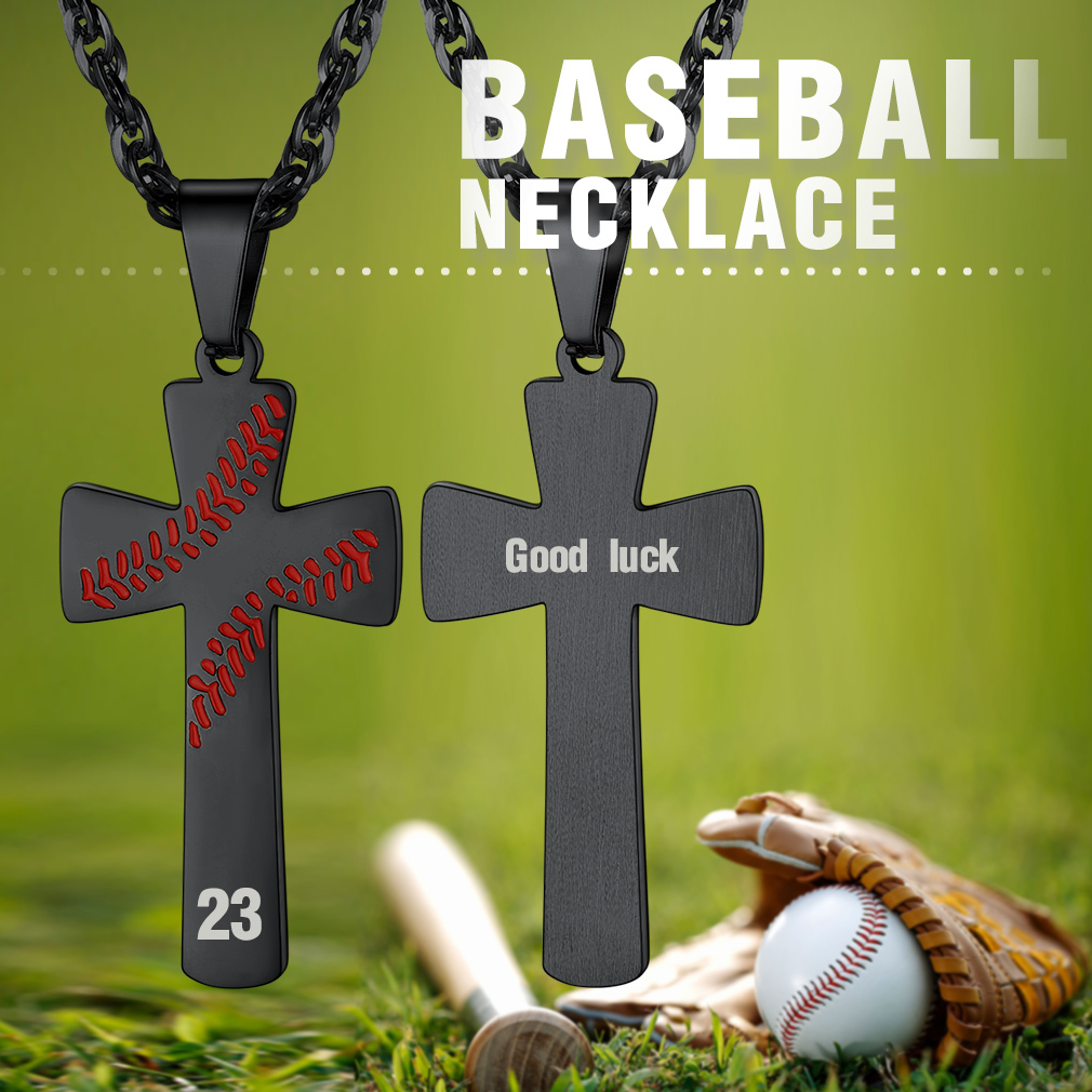 Collier Croix Personnalisé avec Gravure pour Homme