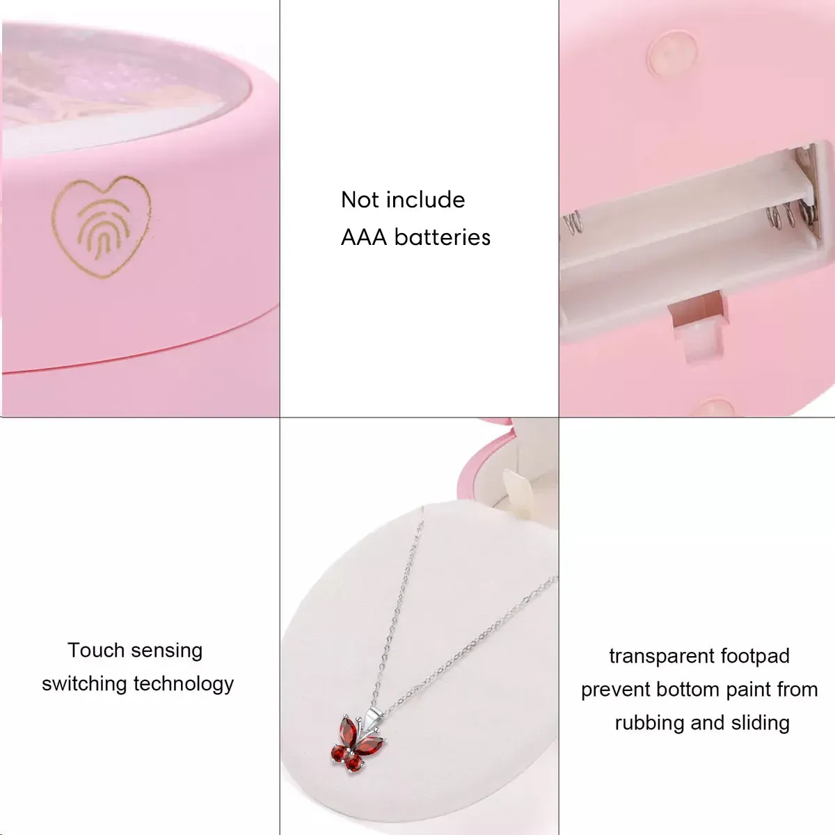 Boîte Cadeau Bijoux Grande Roue Éclatante Blanche