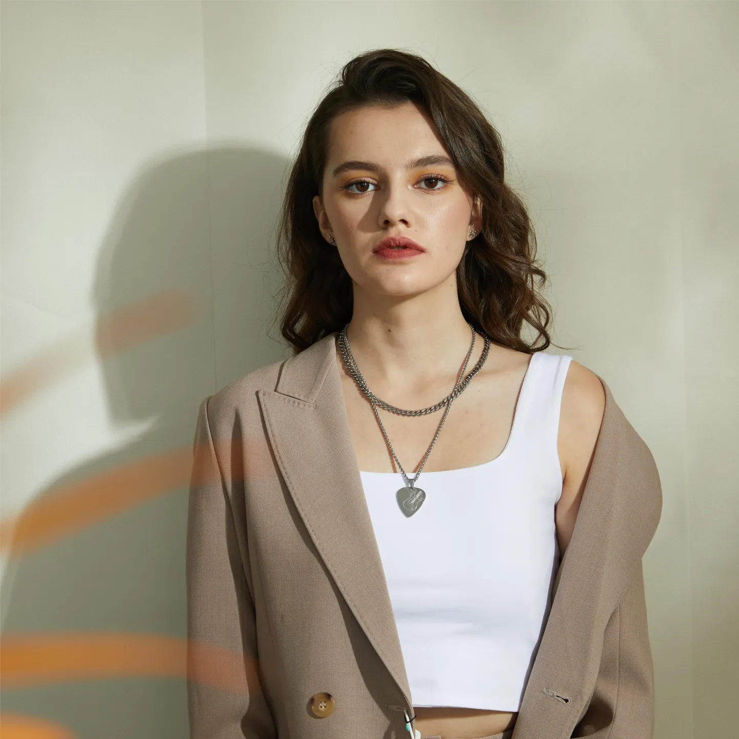 Collier Médaillon Pick de Guitare Personnalisé Modèle