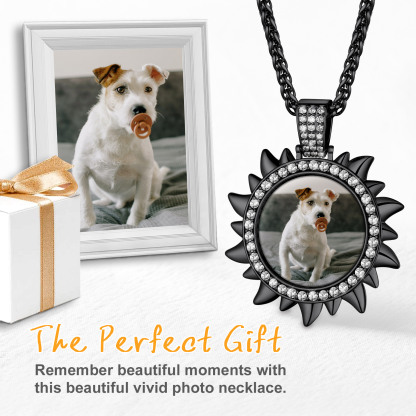 Collier Médaillon Soleil avec Photo 