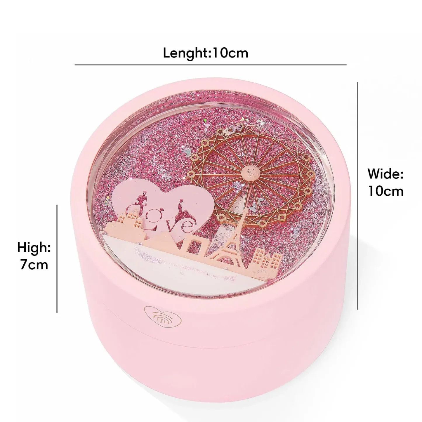 Boîte à Bijoux Éclatante en Forme de Grande Roue