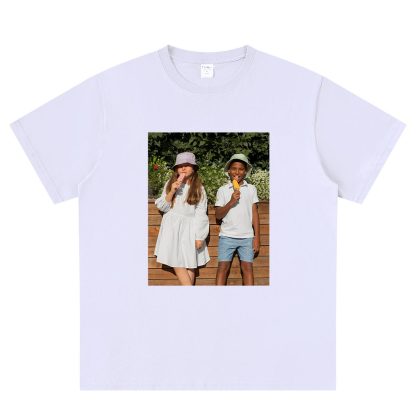T-shirt Personnalisé avec Photo blanc
