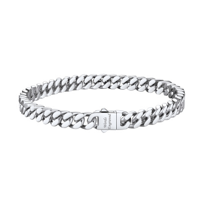 Bracelet Chaîne Cuban Personnalisé pour Homme