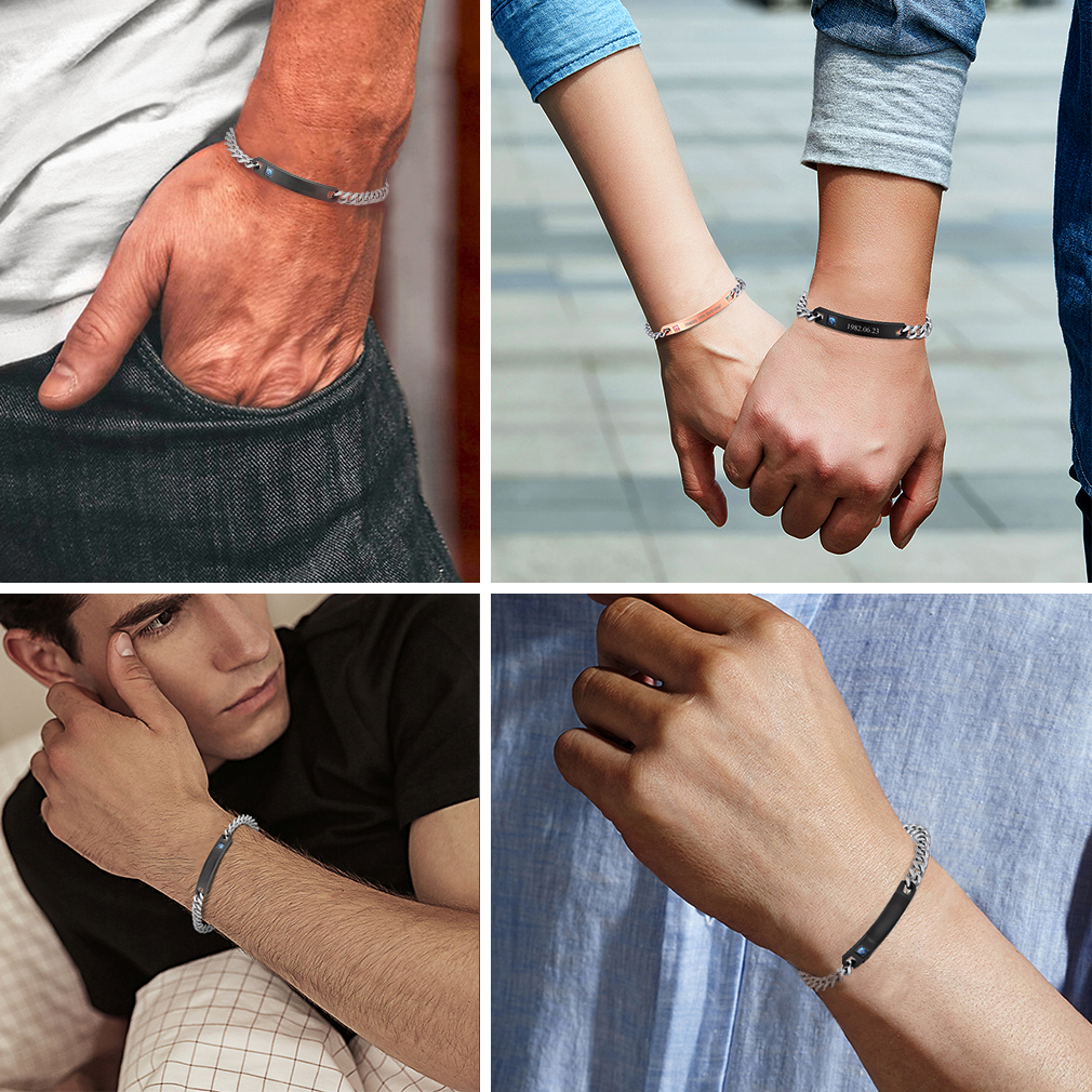 Bracelets Assortis Personnalisés pour Couples