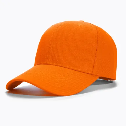 Casquette orange Personnalisée Brodée | Baseball Cap