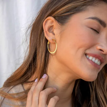 Créoles pour Femmes en Acier Inoxydable Modèle