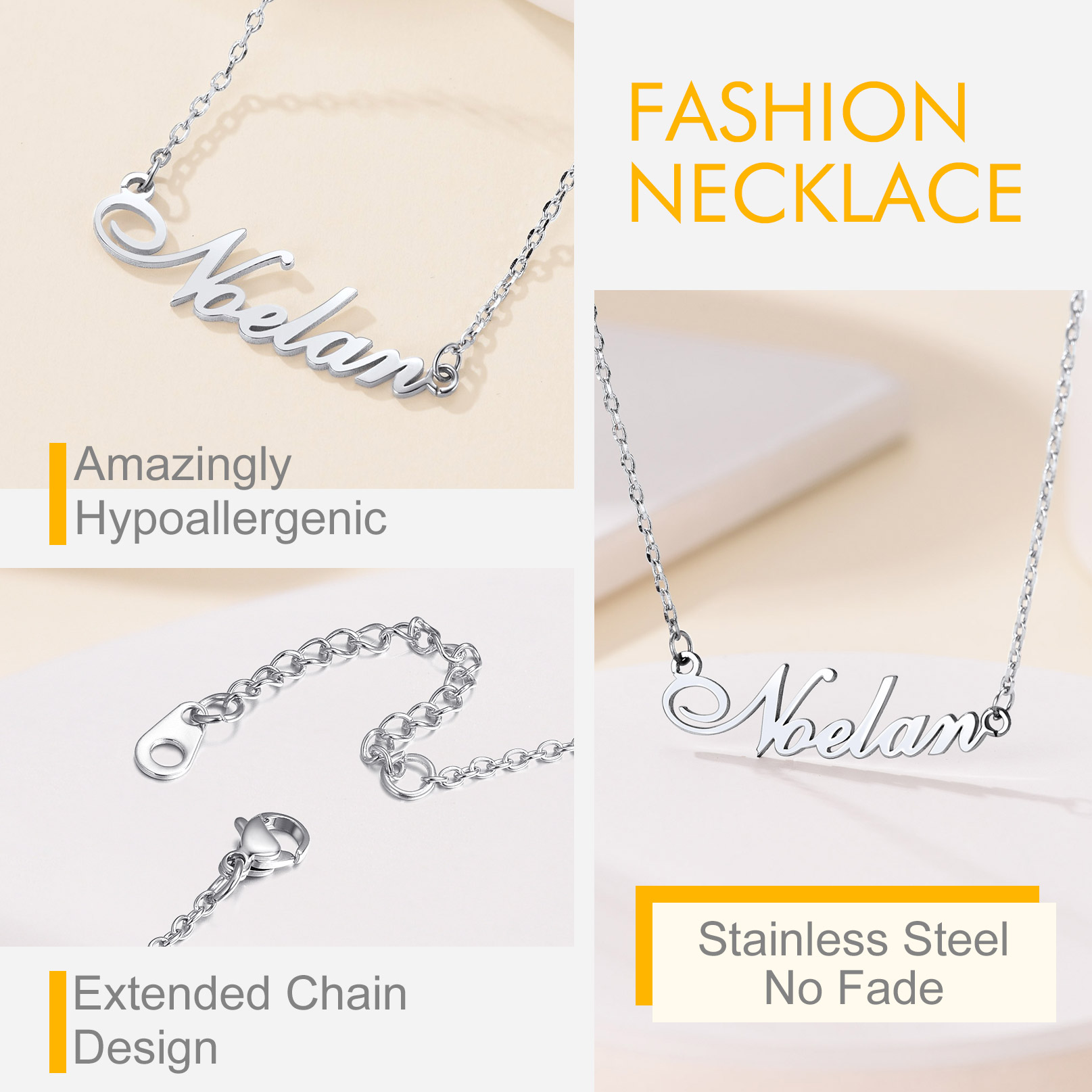 Collier Personnalisé avec Prénoms pour Femme