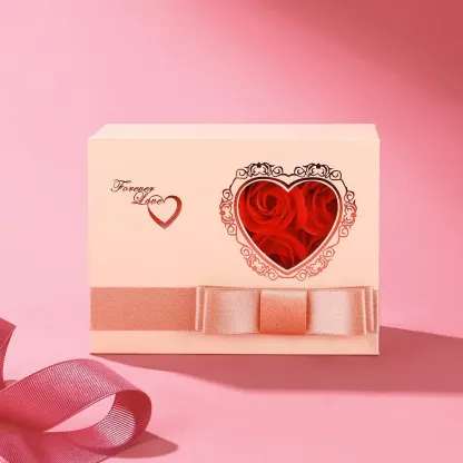 Boîte Cadeau Rose - Écrin à Bijoux