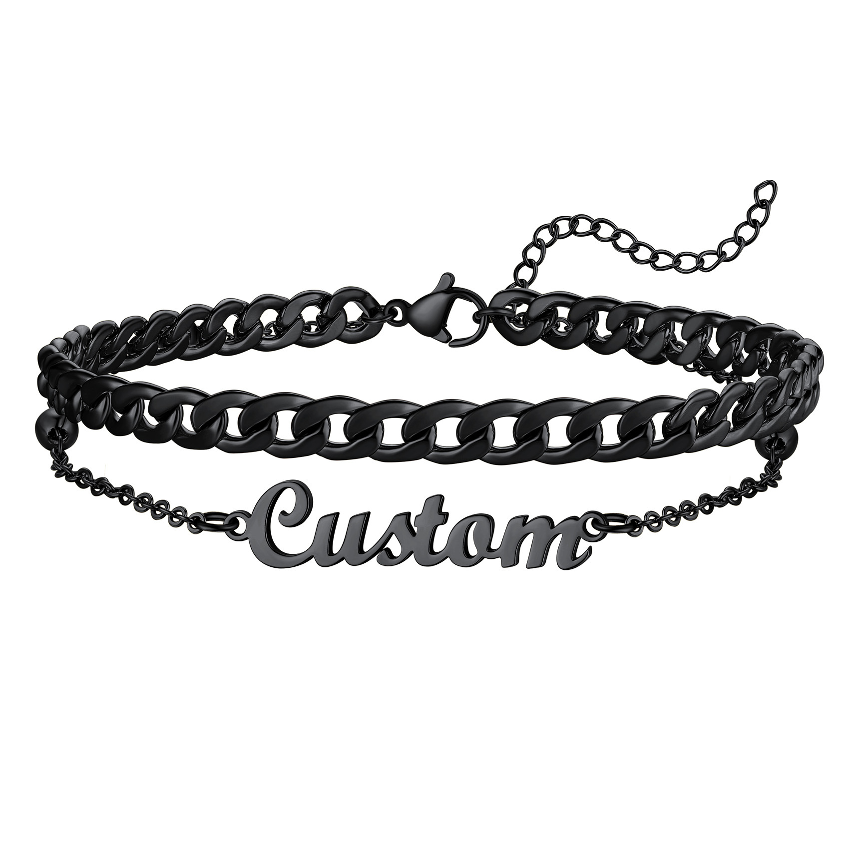 Chaîne de Cheville Ajustable en Acier Inoxydable pour Femme