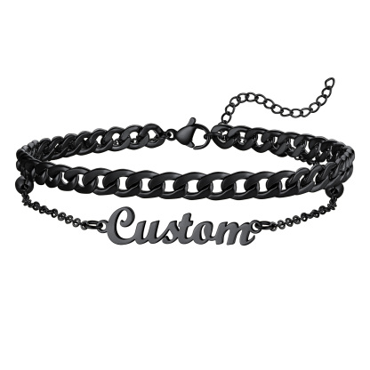 Chaîne de Cheville Ajustable en Acier Inoxydable pour Femme