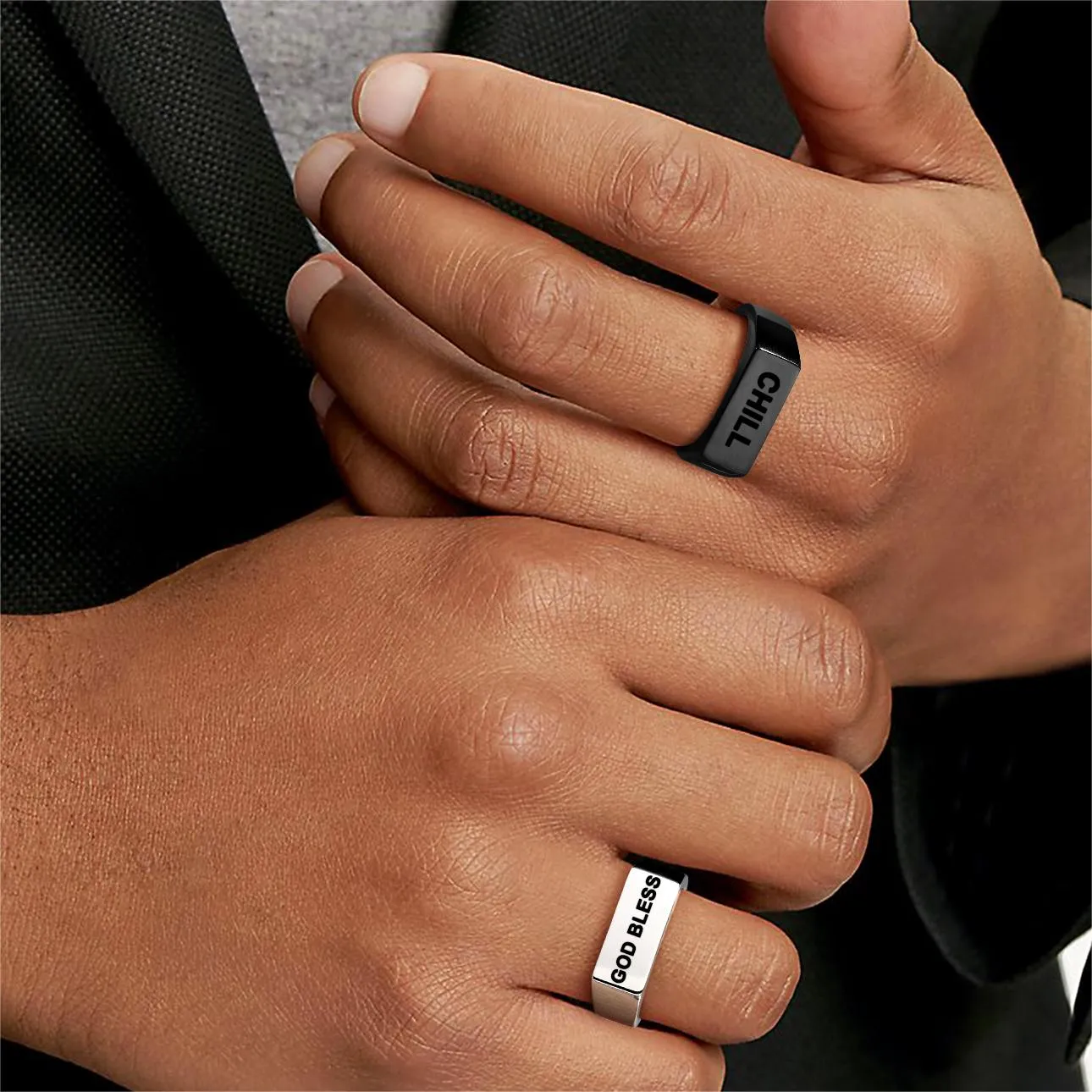 Bague Chevalière Personnalisée  Gravée