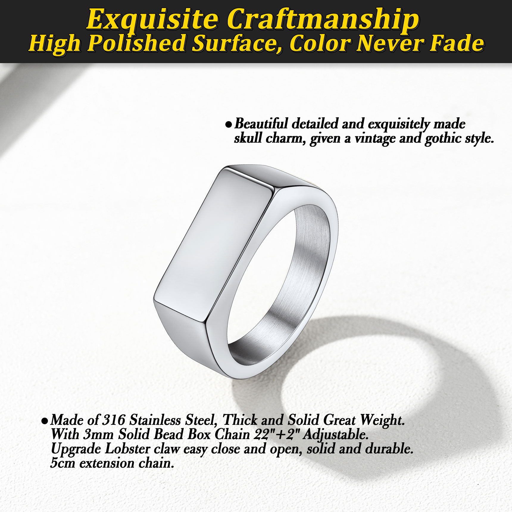 Bague Chevalière Gravée