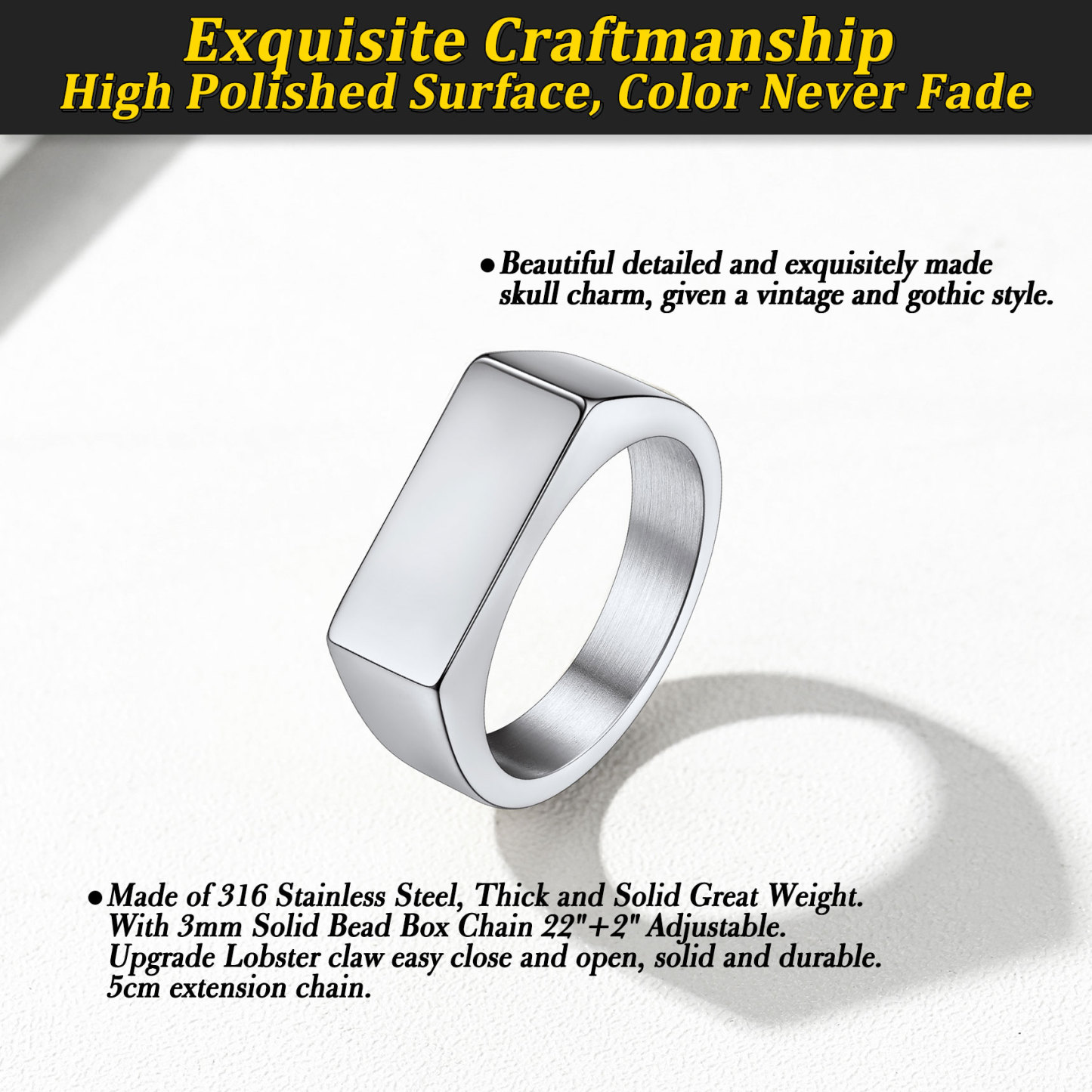 Bague Chevalière Gravée